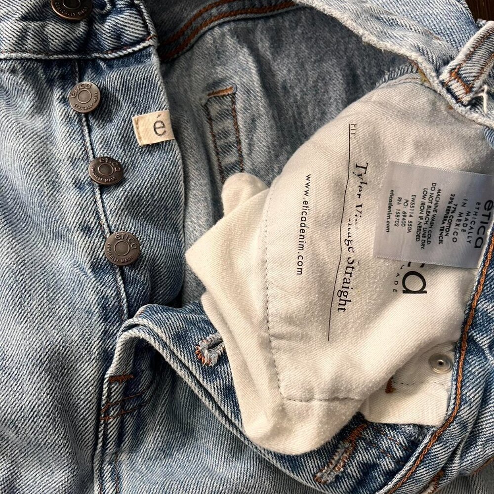 Etica Tyler vintage straight denim jeans - Picture 3 of 7